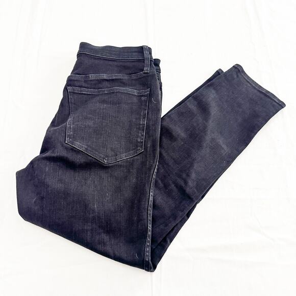 Madewell Curvy Stovepipe Black Denim Jeans Straight Leg Size 30 MINT - Picture 9 of 9